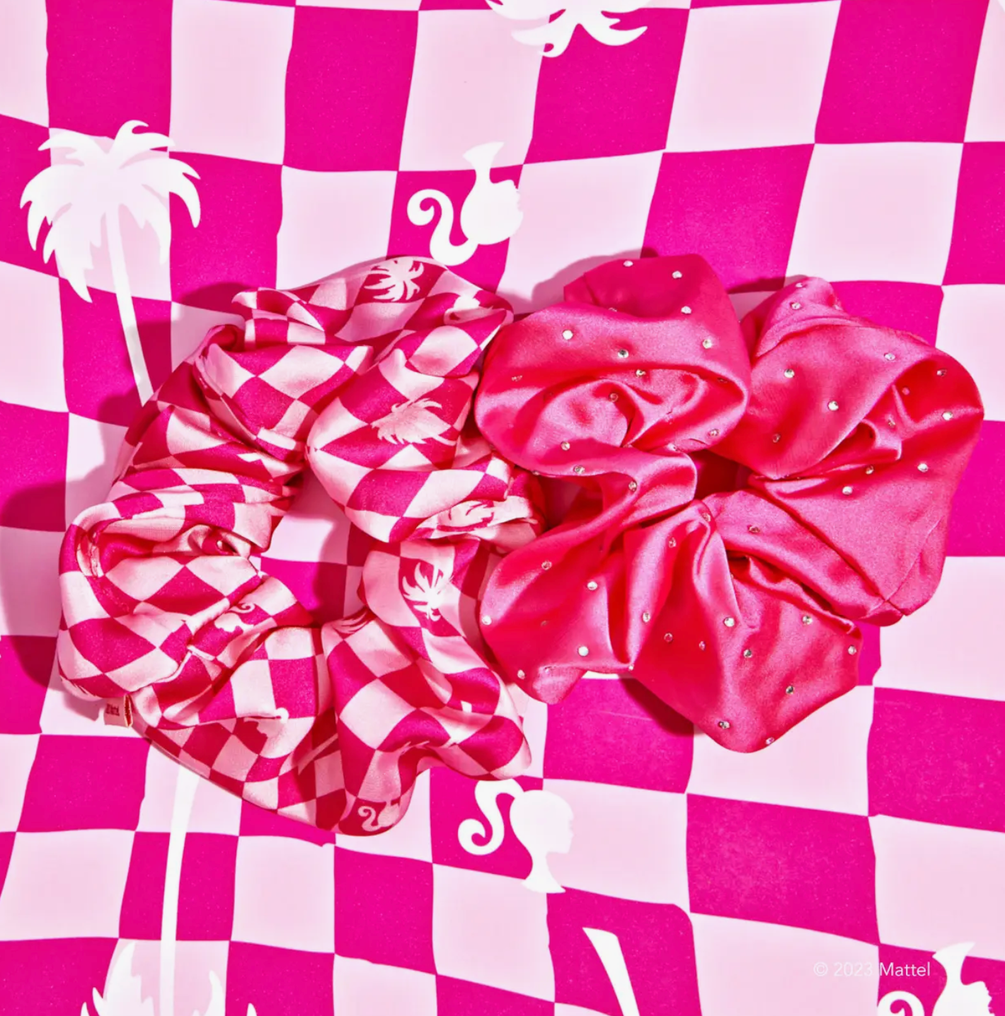 Barbie X Kitsch Satin Brunch Scrunchies 2pc Set