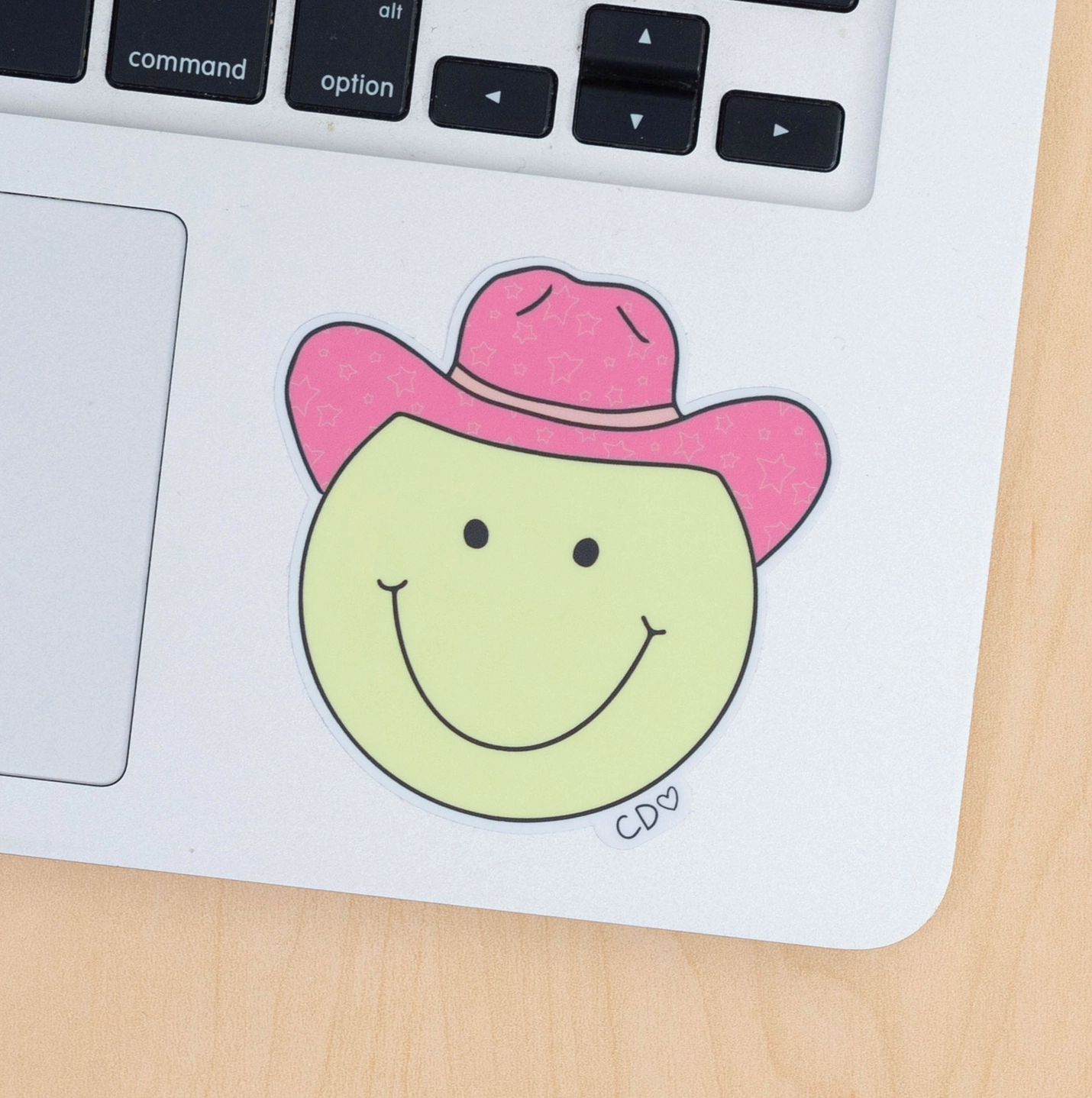 Smiley Cowgirl Decal Sticker