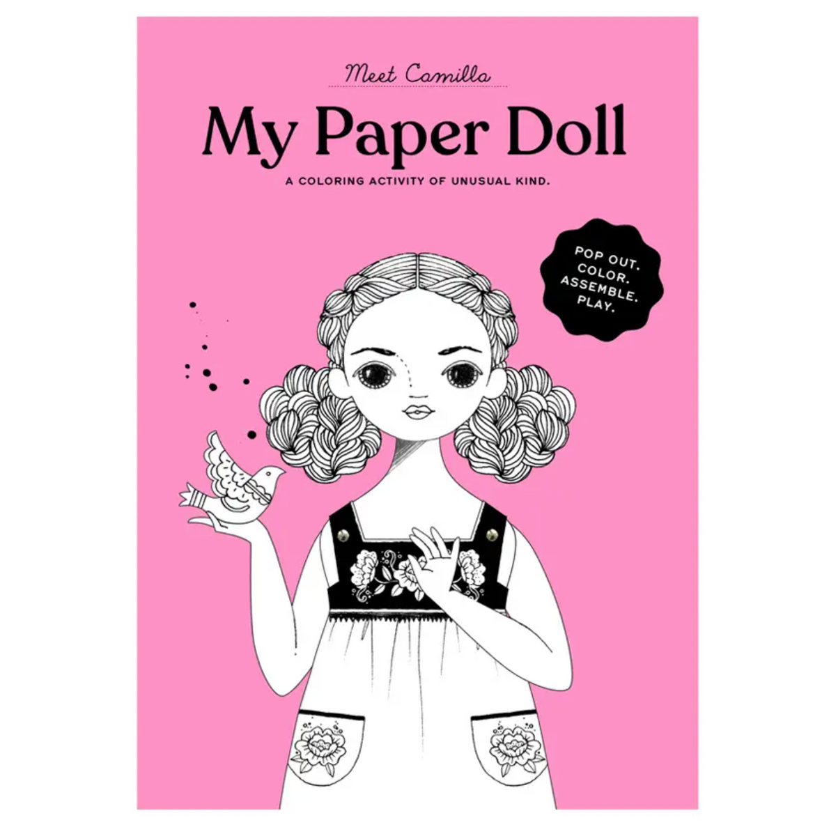 Wednesday Paper Doll Coloring Sheet