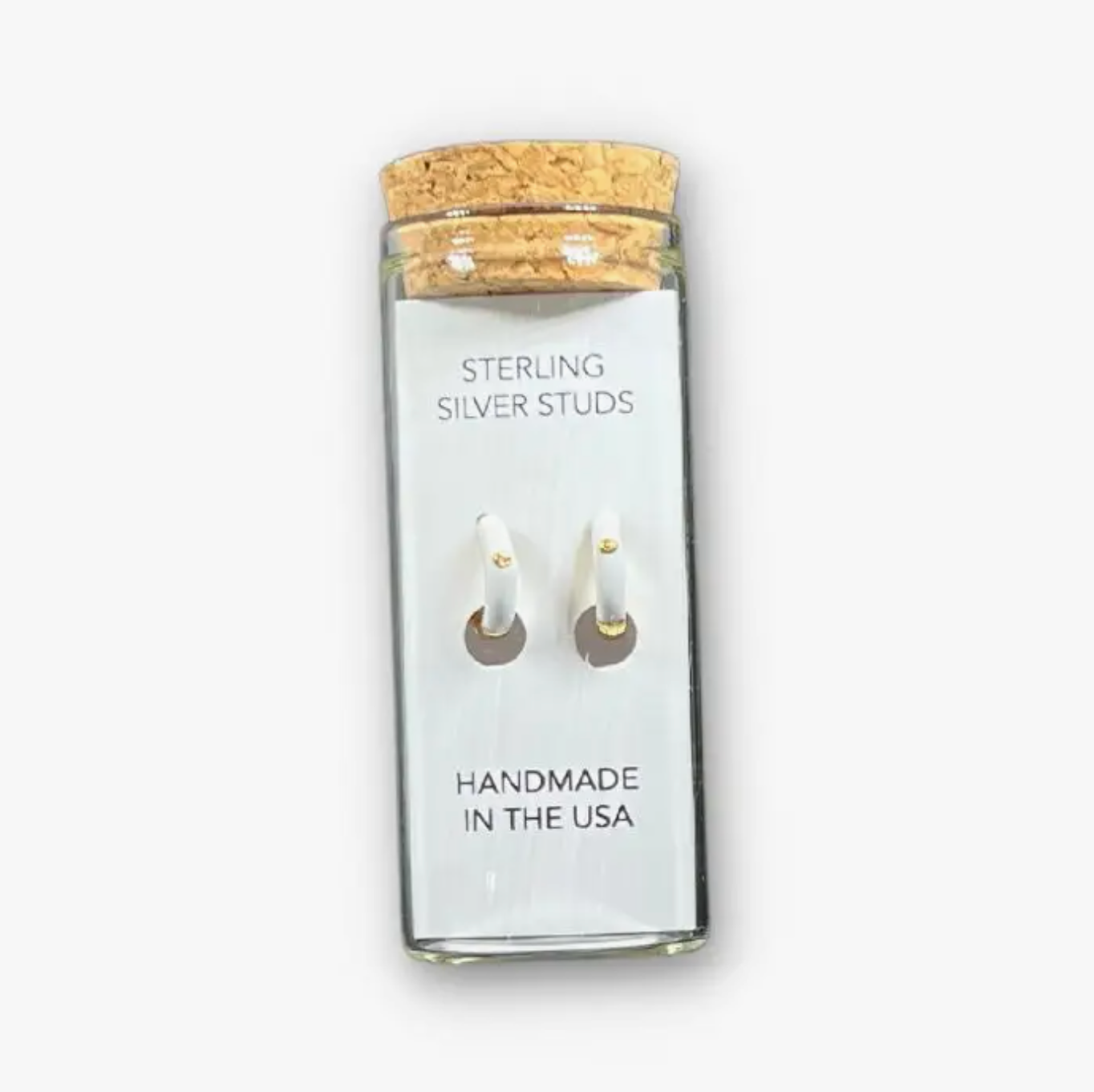 Sterling Silver Hoop Earrings in a Bottle - Small Hoop