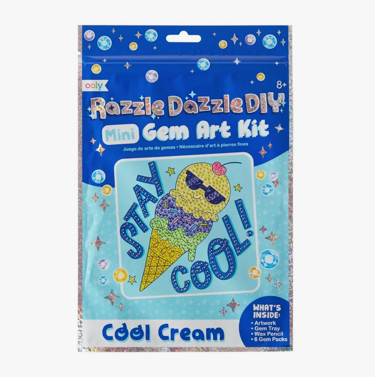 Ooly's Razzle Dazzle D.I.Y. Mini Gem Art Kit: Cool Cream