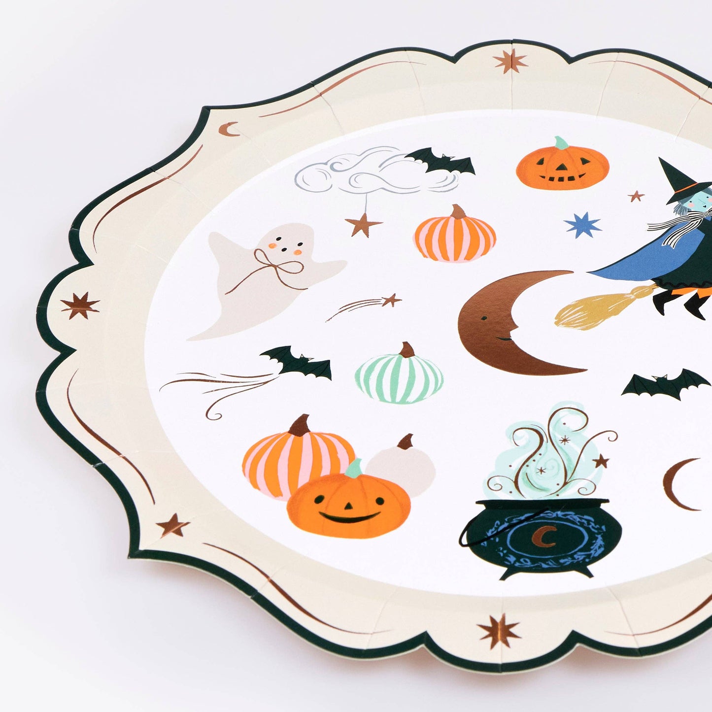 Ornate Edge Halloween Dinner Plates