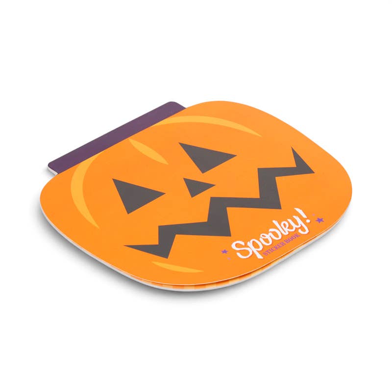 Spooky Stickers in Pumpkin Shaped Sticker Book