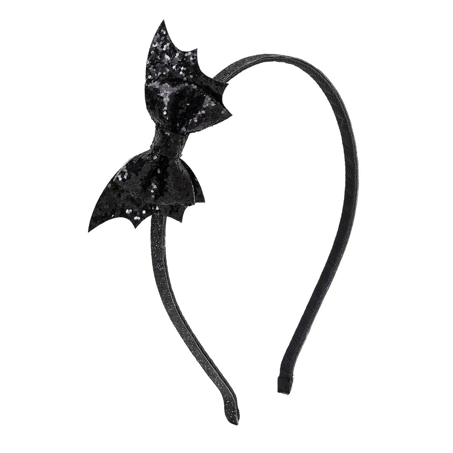 Glitter Bat Halloween Bow Headband - Kids Hair Accessories