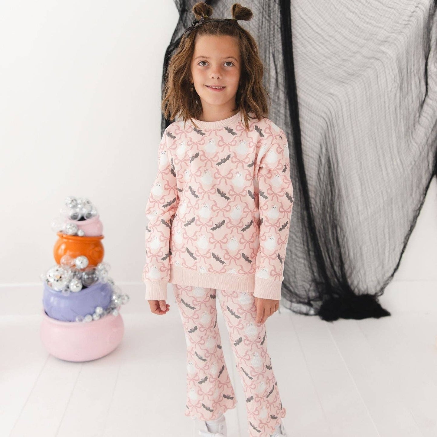 Glitter Bat Halloween Bow Headband - Kids Hair Accessories