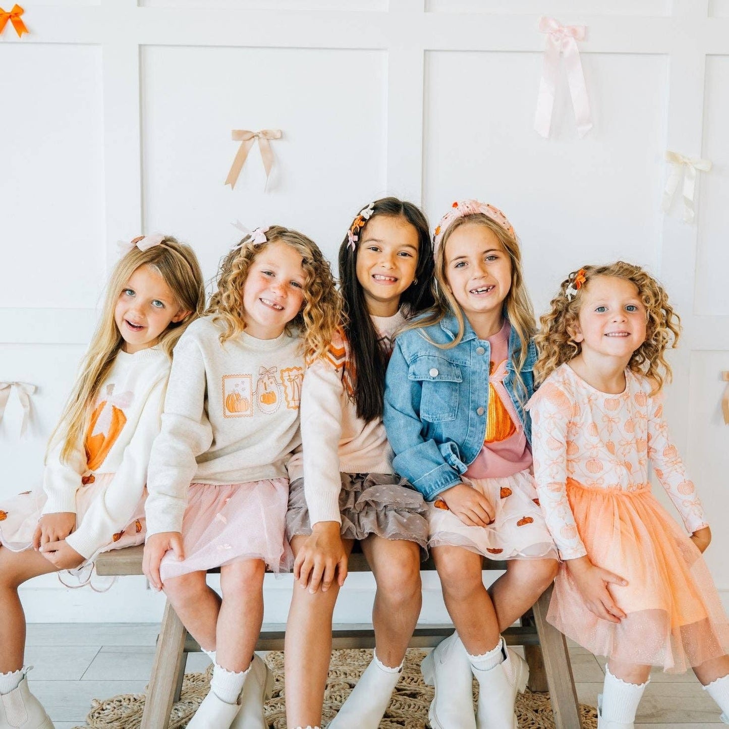 Pumpkin Pearl Gemstone Headband - Kids Hair Accessories: Small