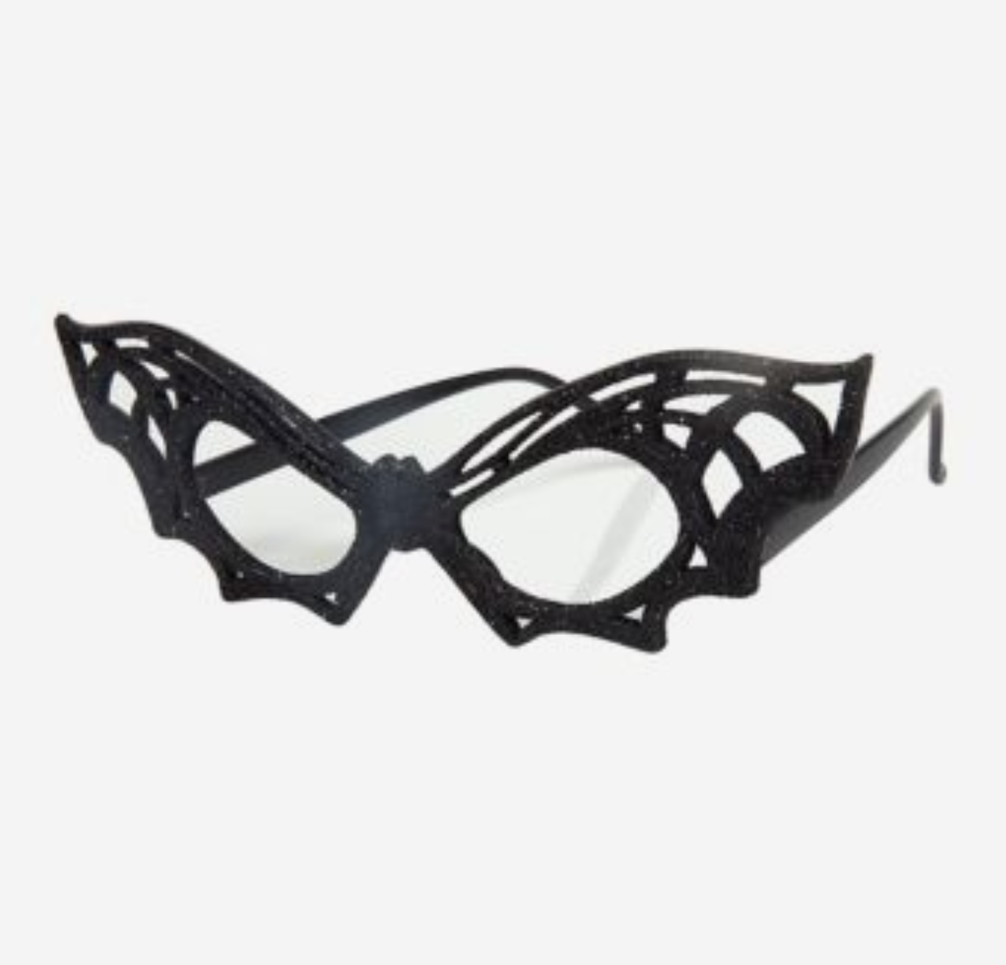 Black Bat Glitter Glasses for Halloween for dress up or trick or treat