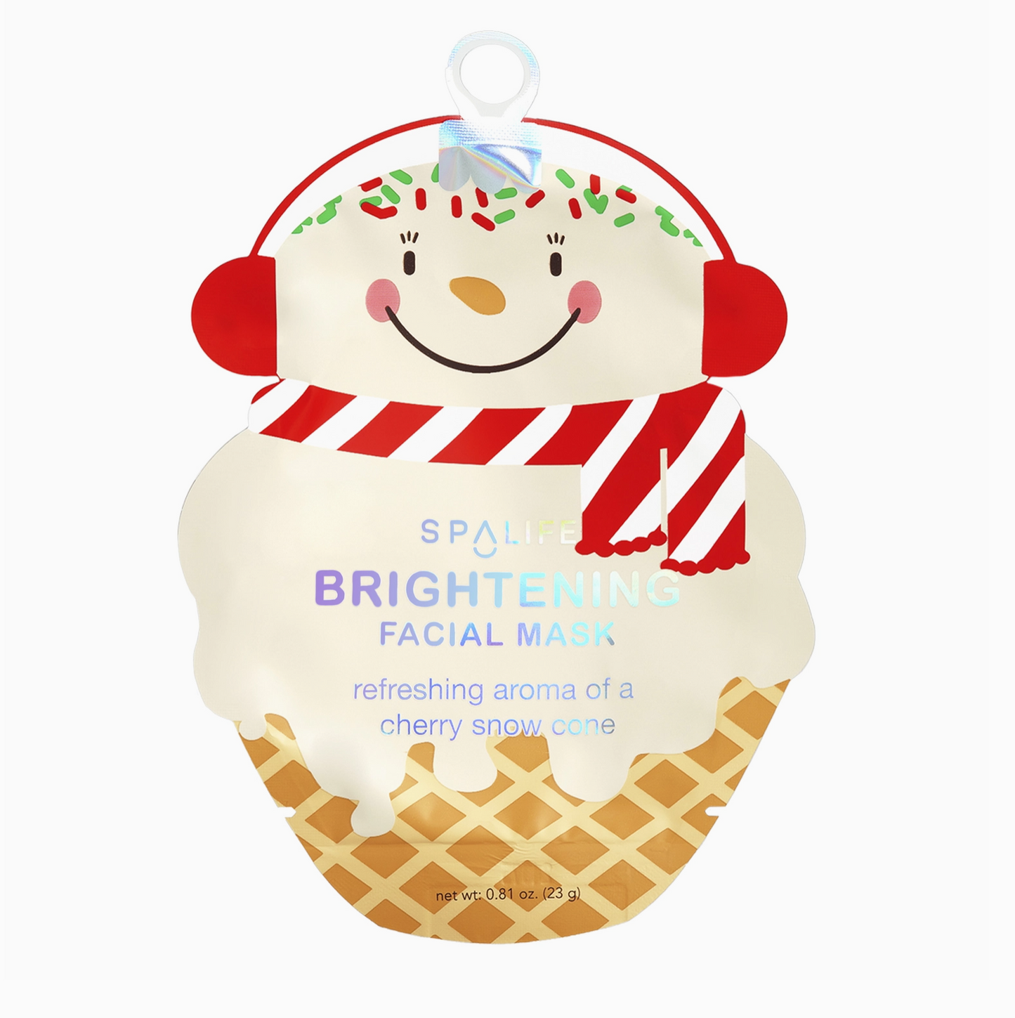 Candy Cane Sundae Christmas Holiday Brightening Facial Mask