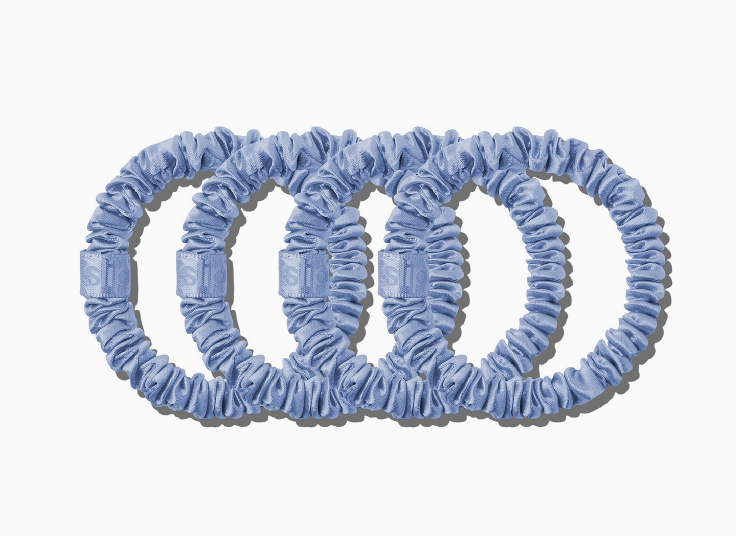 Cornflower Skinny Scrunchies