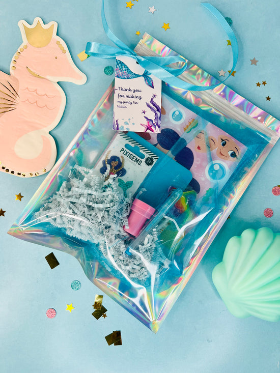 Pre-Made Lucky Mermaid Gem Party Favor Set