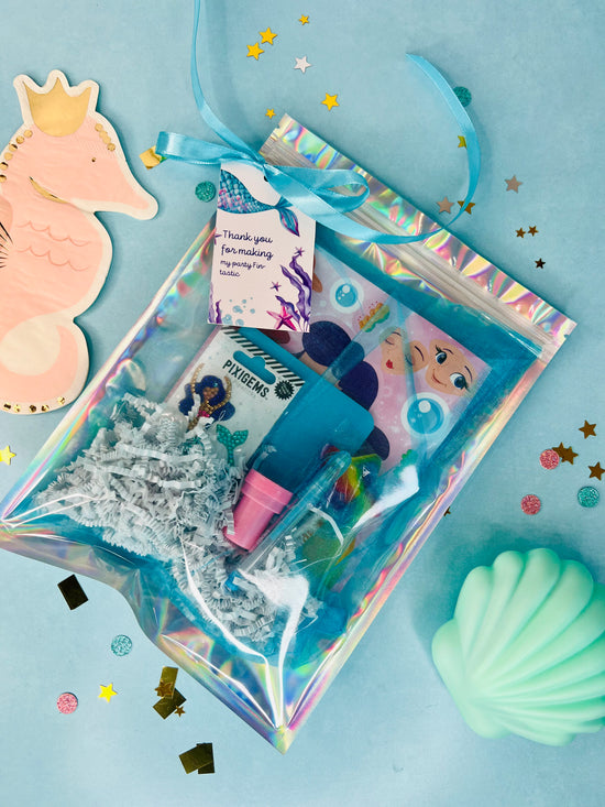 Pre-Made Lucky Mermaid Gem Party Favor Set