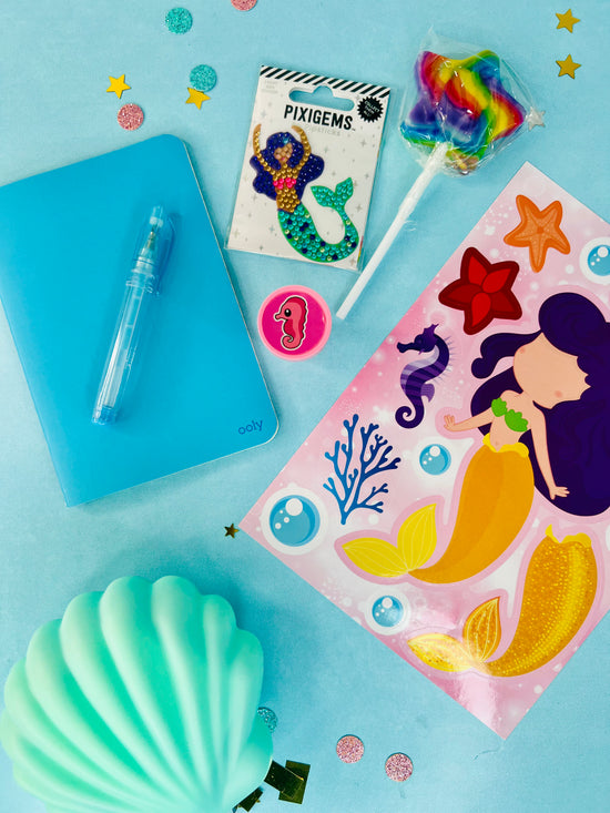 Pre-Made Lucky Mermaid Gem Party Favor Set