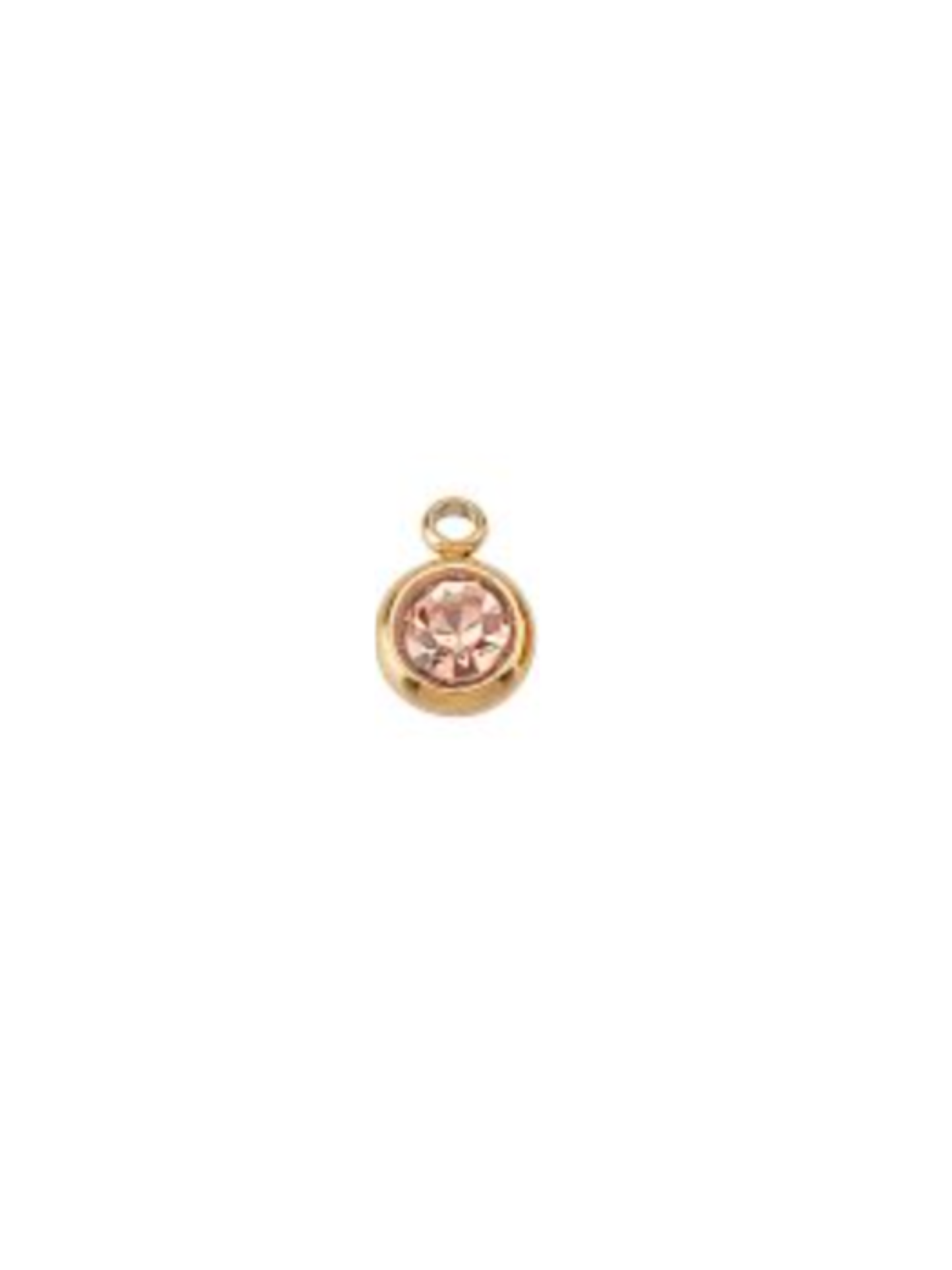 Silver earring on a white background