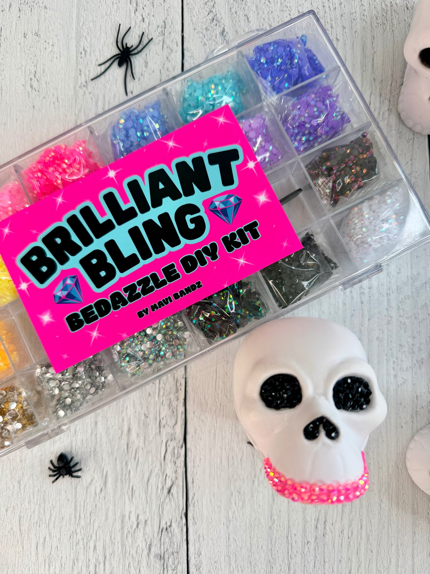 Halloween Squishy Skull Bling Activity Kit | Set of 6