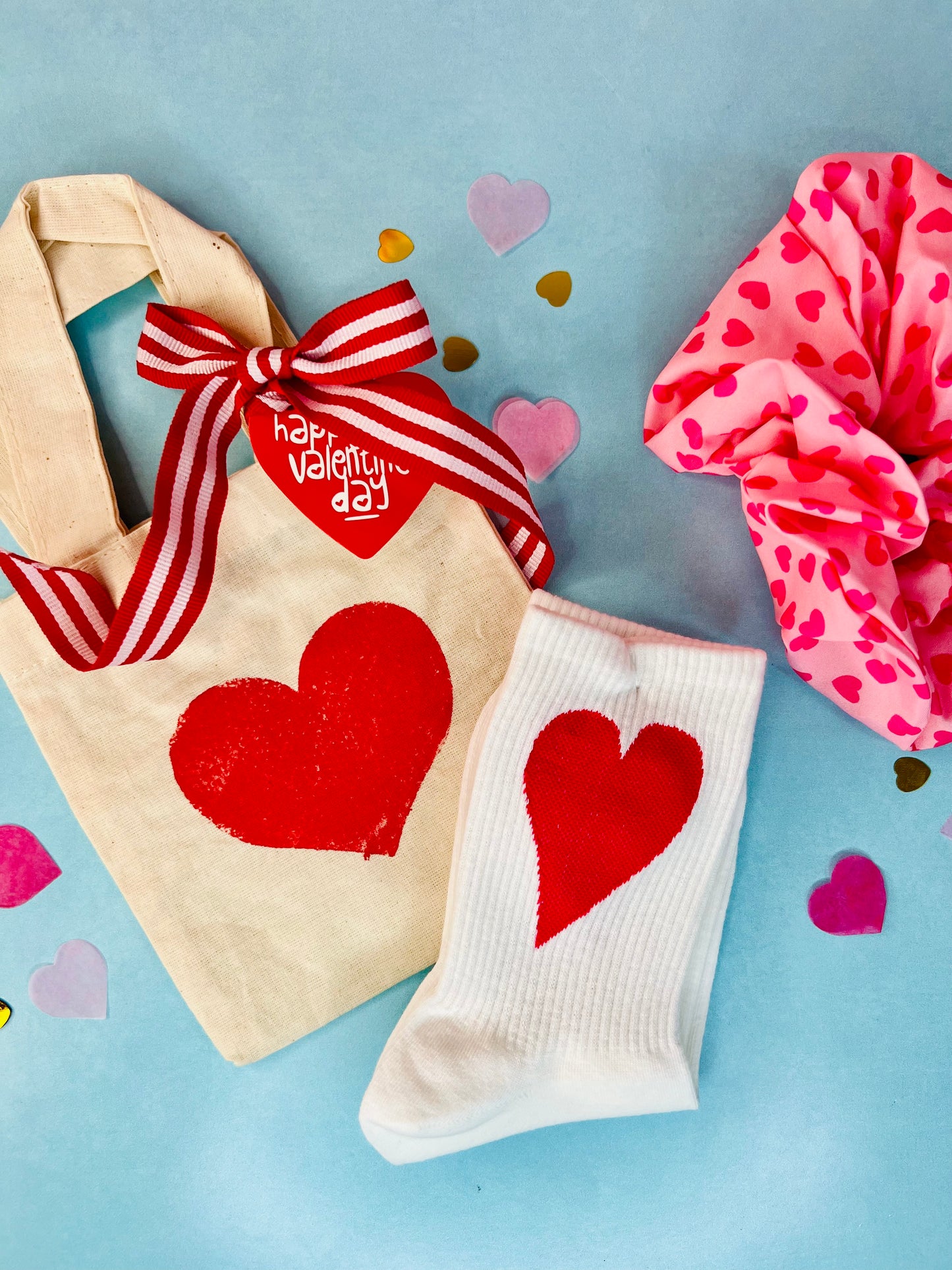 Scrunchie and Sock Valentine Set