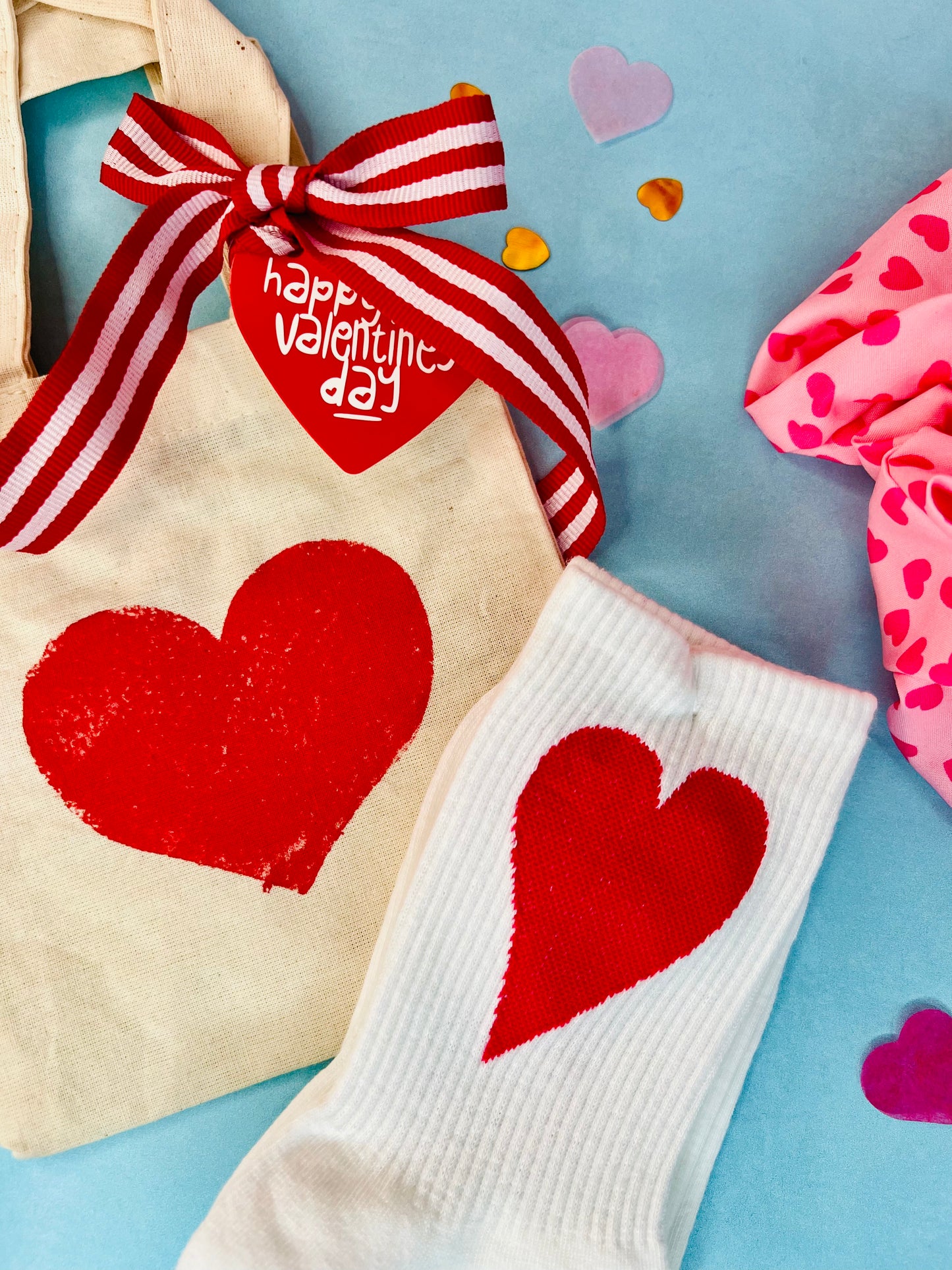 Scrunchie and Sock Valentine Set