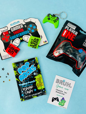 Pre-Made Bruh Gamer Party Favor Set