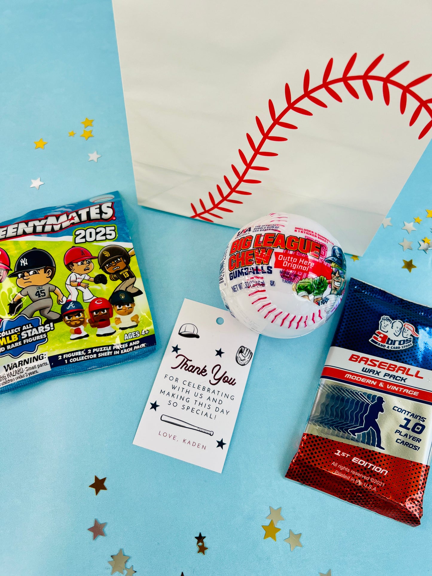 Pre-Made Baseball Homerun Party Favor Set