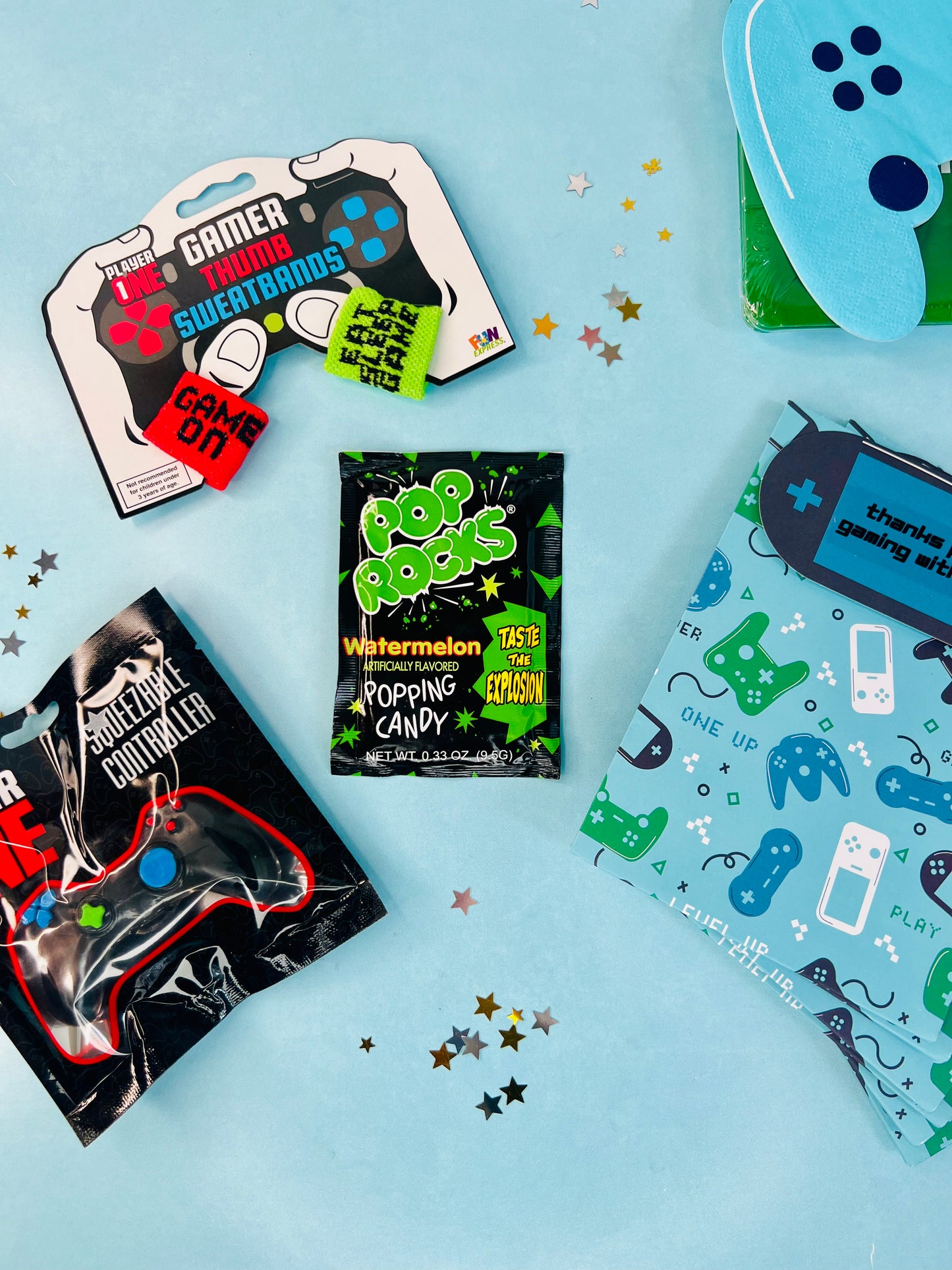 Pre-Made Thanks For Gaming With Me Party Favor Set