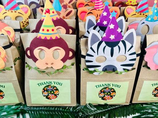 Pre-Made At The Zoo Party Favor Set