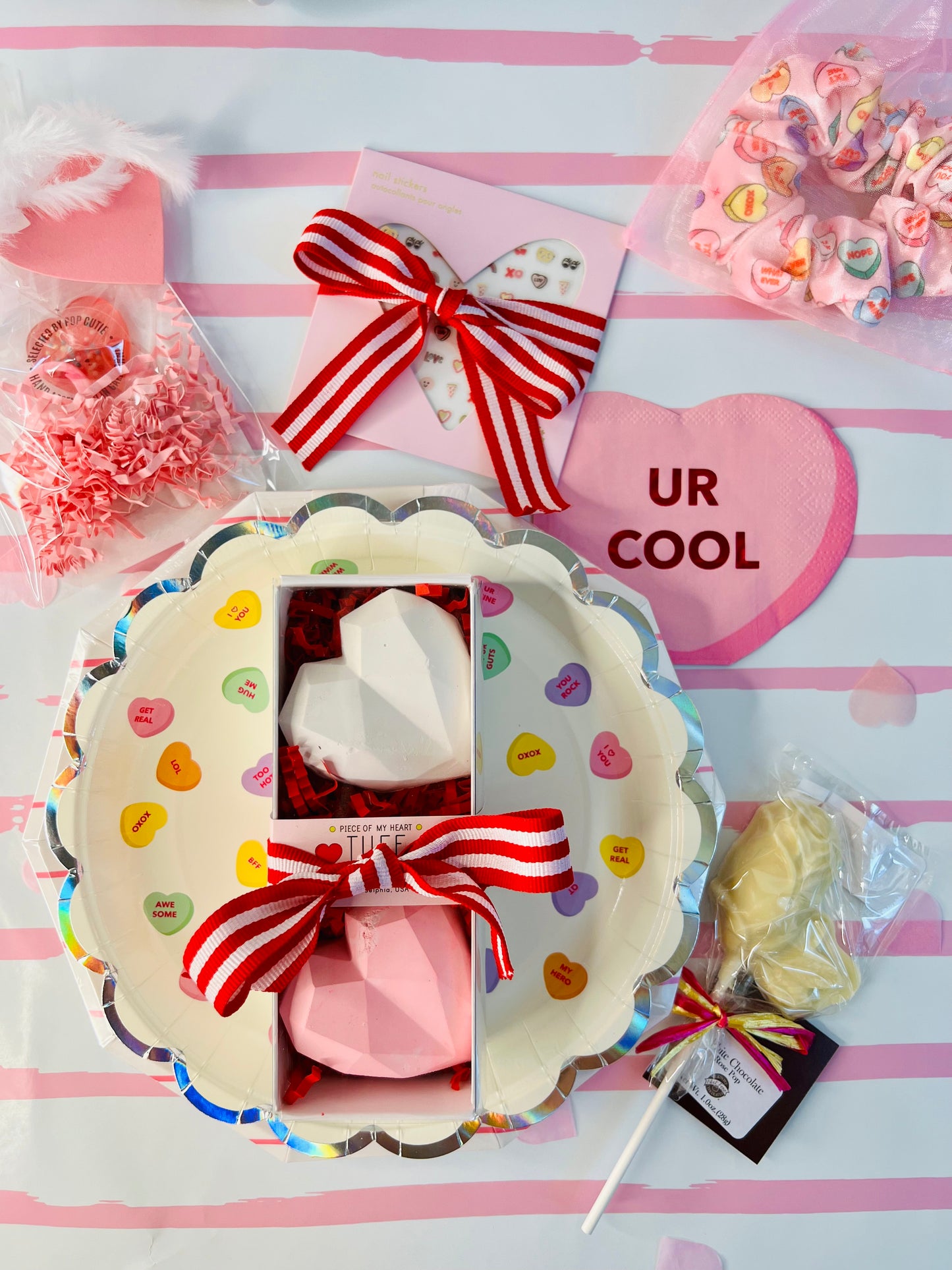 Heart Candy Scallop Plate