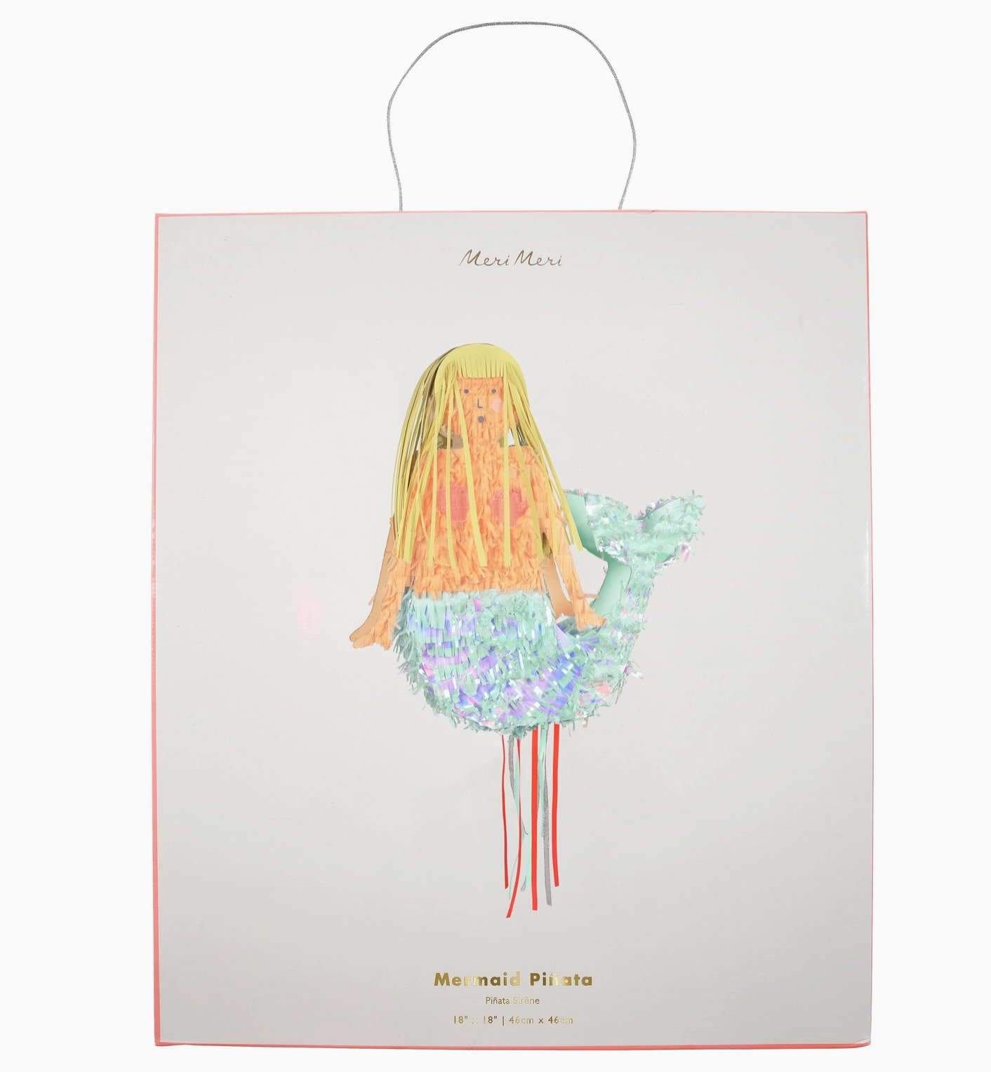 Gift bag with mermaid illustration and 'Mermaid Picco' branding on a white background
