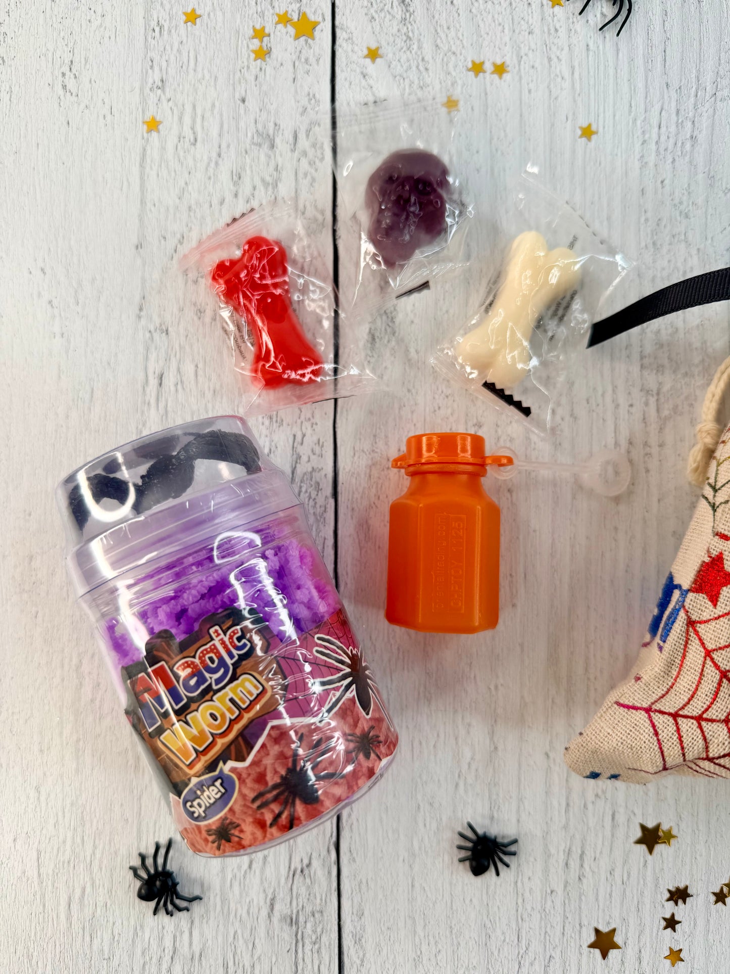 Personalized Halloween Creepy Crawly Party Favor Bags – Set of 10