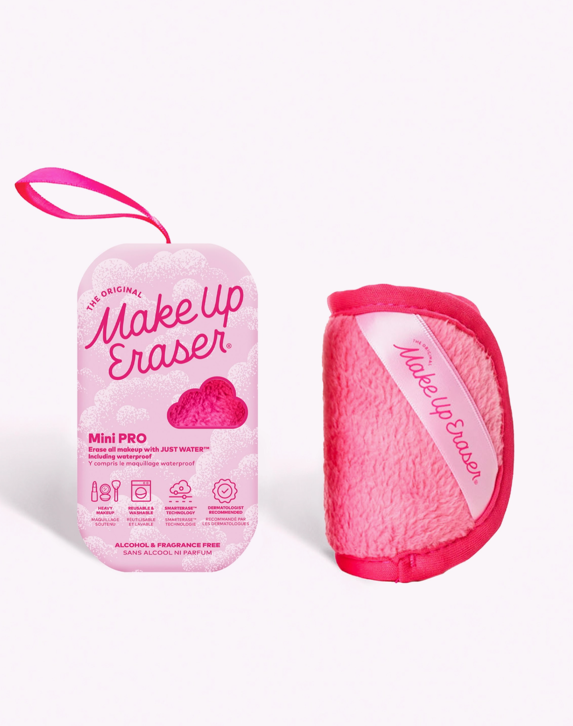 Makeup Eraser with packaging on a white background