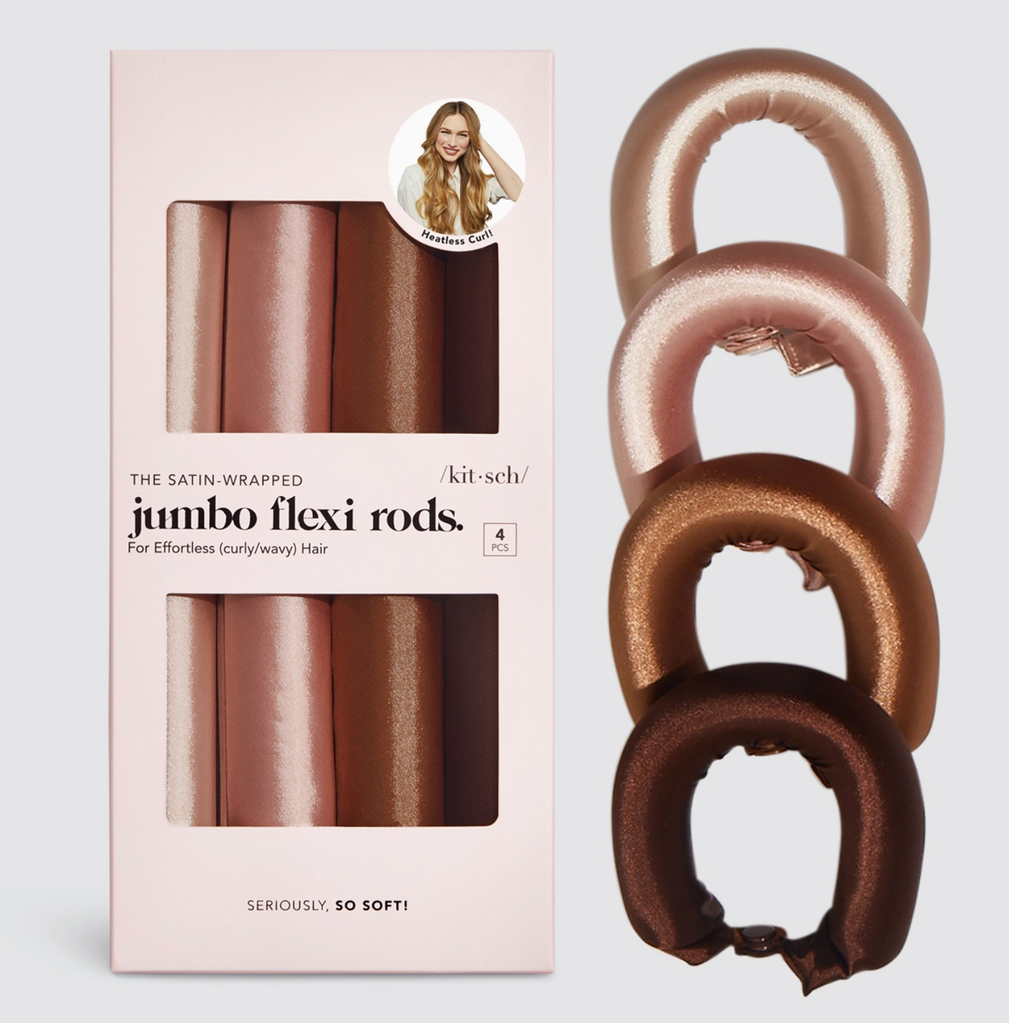 Jumbo flexi rods with packaging on a light gray background