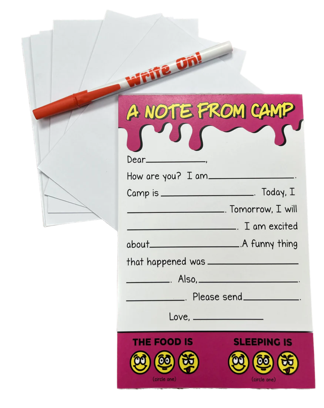 Camp News Fill-In Stationery Set