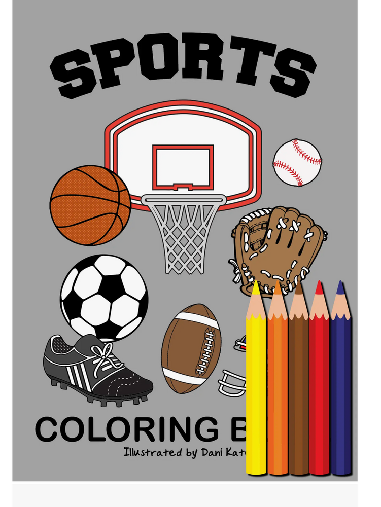 Sports Mini Coloring Book