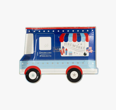 Firework Truck Shaped Plate