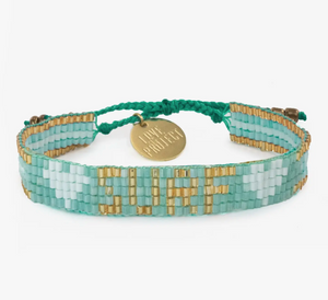 Seed Bead Love with Hearts Bracelet