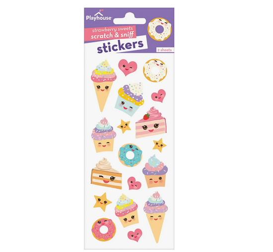 Load image into Gallery viewer, Kawaii Sweets Scratch &amp;amp; Sniff Stickers
