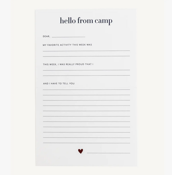 Camp Notes Box