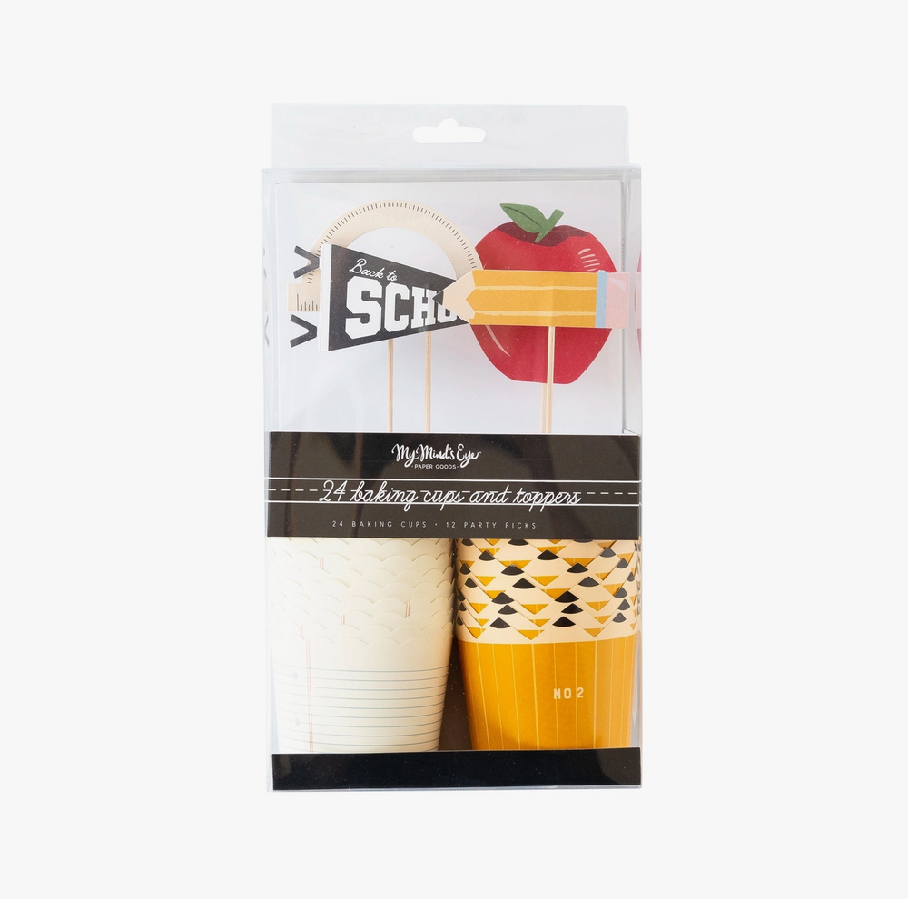 Back To School Baking Cup Set