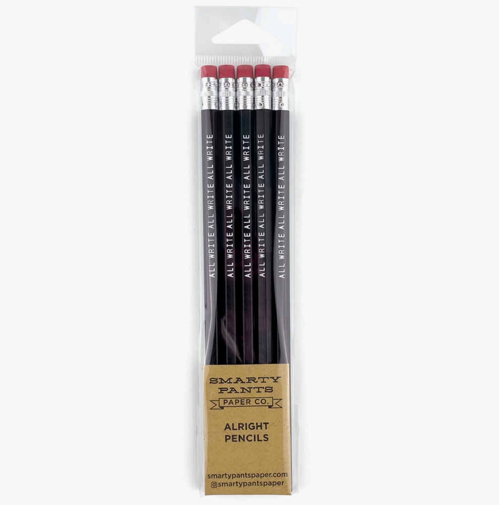PANDAFLY Eraser Pencil Set - 6pc Eraser Pencils and 2pc Sharpener