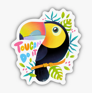 Toucan Do It Animal Vinyl Sticker
