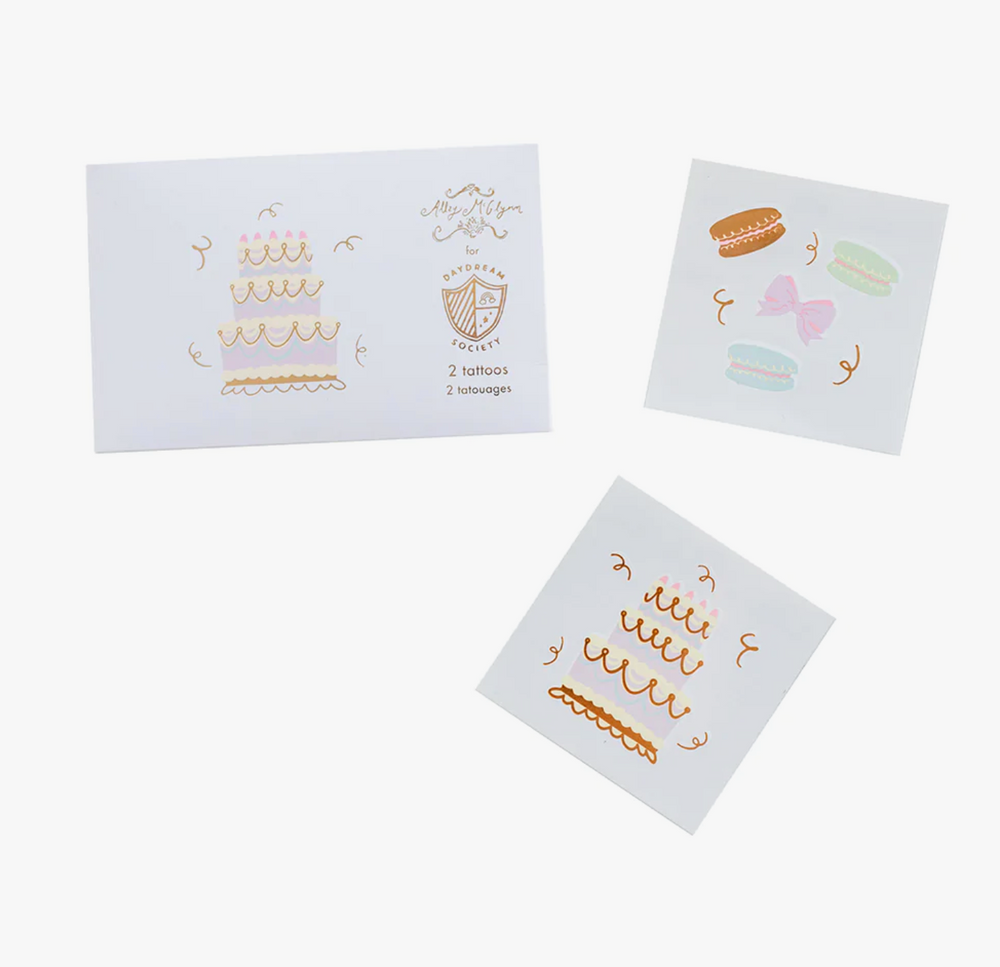Let Them Eat Cake Temporary Tattoos