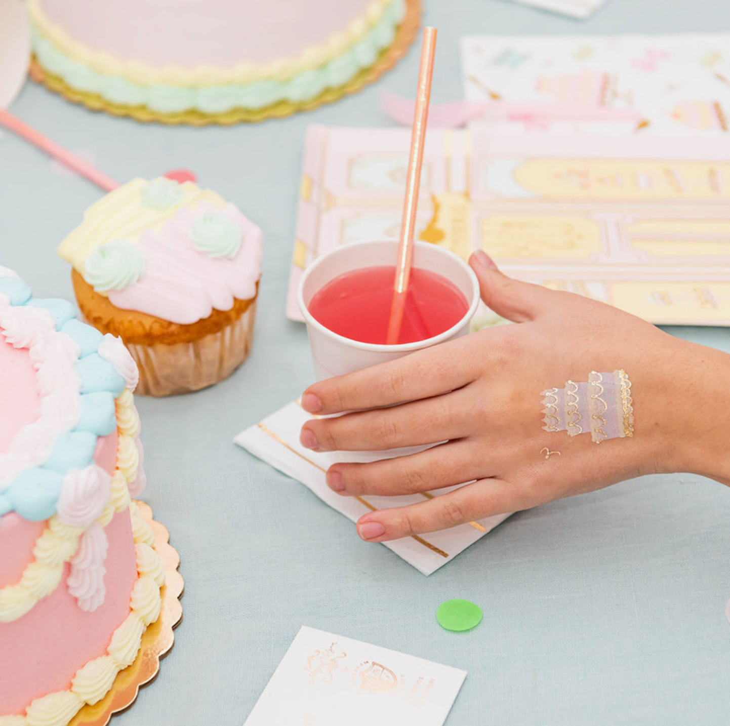 Load image into Gallery viewer, Let Them Eat Cake Temporary Tattoos
