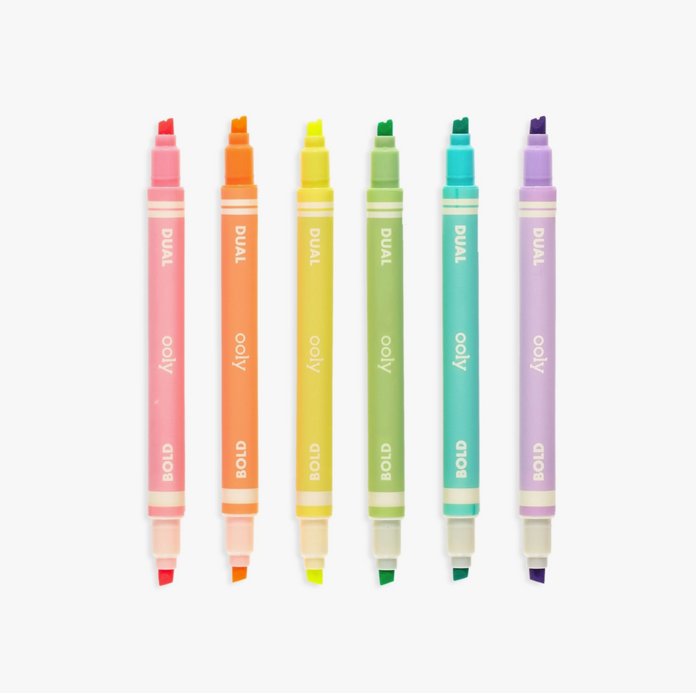 Dual Liner Double-Ended Highlighters