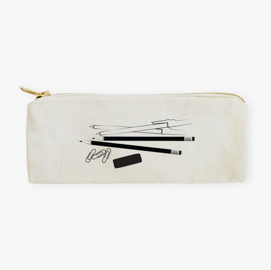Load image into Gallery viewer, Pen and Pencil Graphic Pencil Case Pouch
