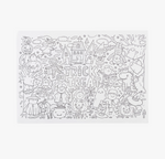 Halloween Coloring Paper Placemat