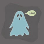 Glowing Spooky Ghost Kids Glow in the Dark Halloween