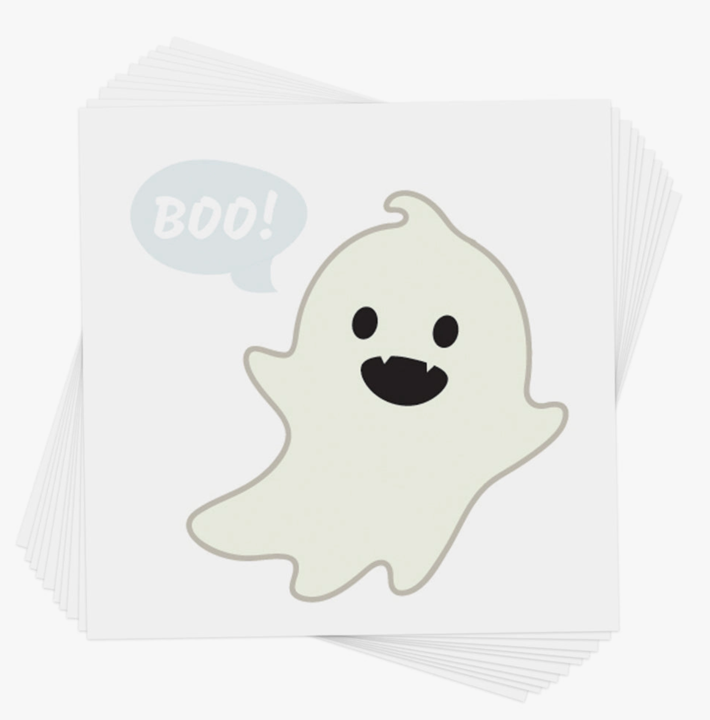 Glowing Vampire Ghost Kids Metallic Glow Halloween