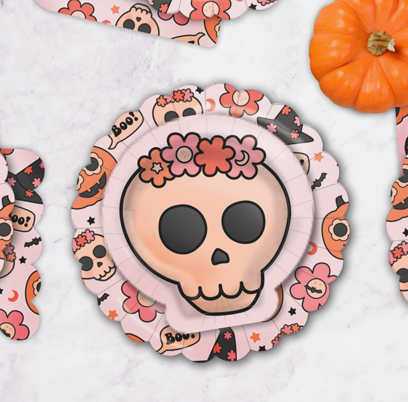 Groovy Halloween Icon Plates