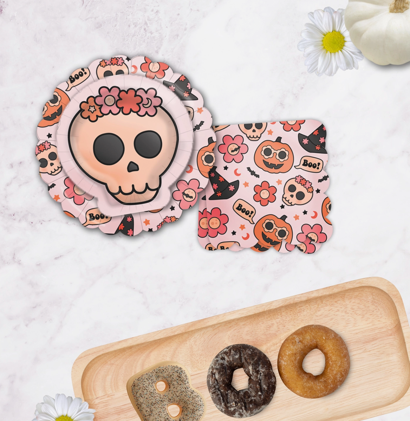 Groovy Halloween Icon Plates