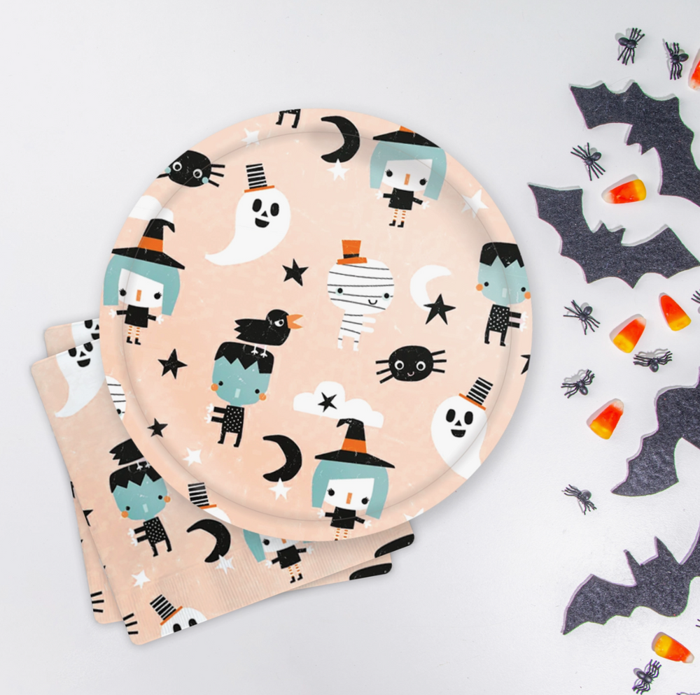 Halloween Friends Icon Paper Napkins