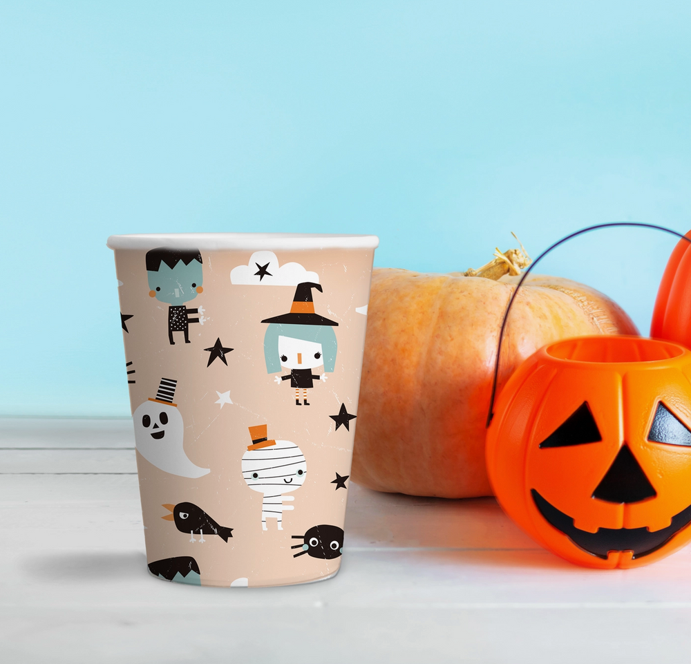 Halloween Friends Icon Paper Cups