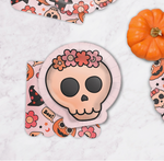 Groovy Halloween Skull Plates